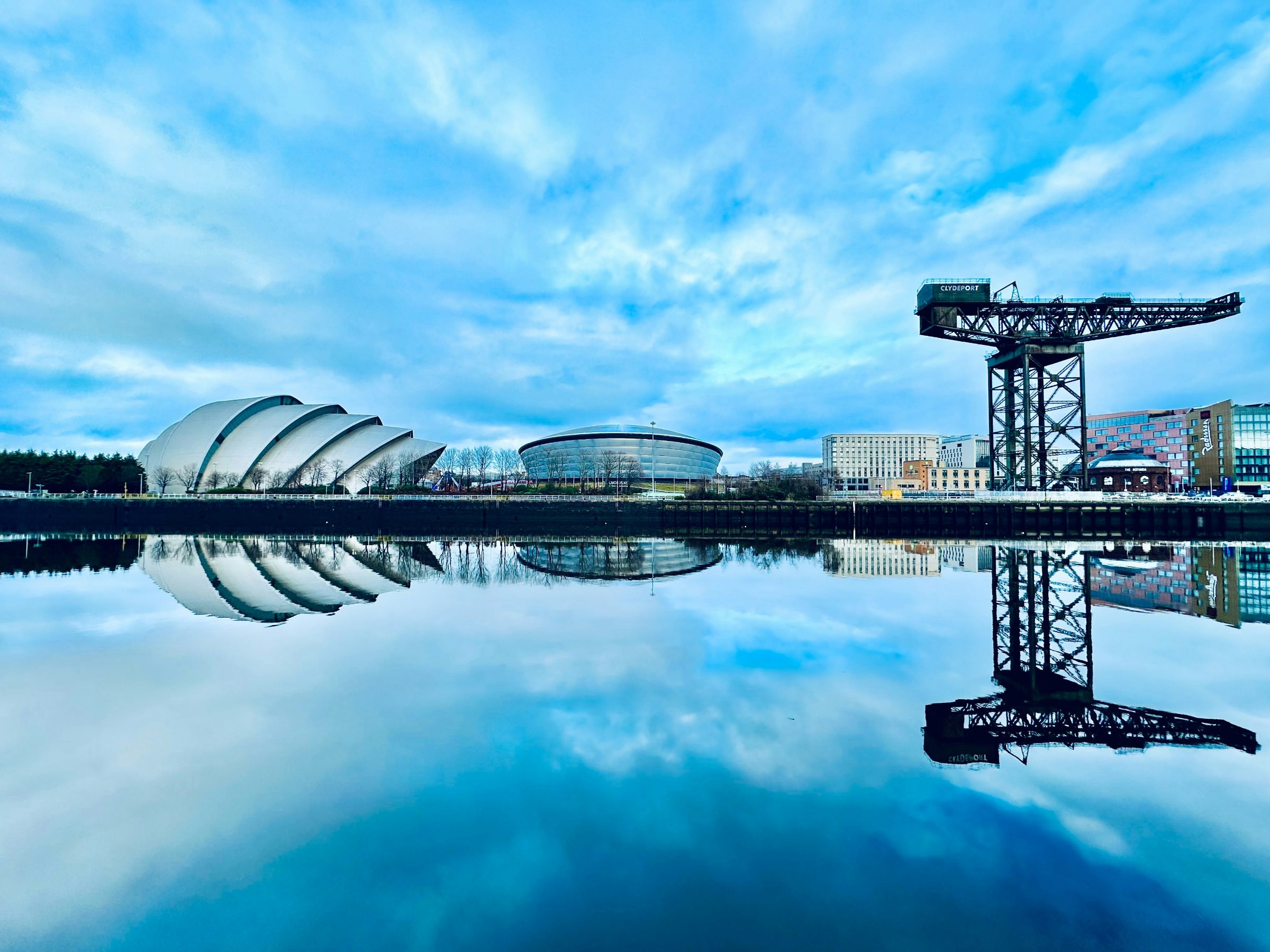 OVO Hydro and the SEC Armadillo on the Clyde in Glasgow